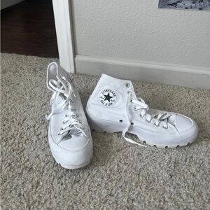 Converse White High-Top Sneakers